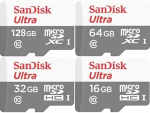 SanDisk Ultra Micro SD Card 32GB 64GB 128GB 256GB Class 10 SDXC TF Memory HD 4K - Picture 1 of 19