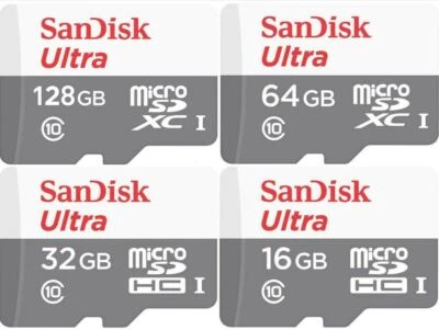 SanDisk Ultra Micro SD Card 32GB 64GB 128GB 256GB 512GB Class 10 SDXC Memory HD - Image 1 of 4