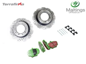 90 TD5 performance wavy brake kit defender drilled + grooved brake kit - Picture 1 of 1