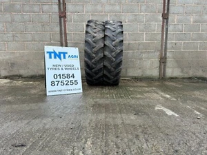 PAIR OF 320/90R32 MITAS AC85 134A8 USED TRACTOR TYRES - Picture 1 of 15