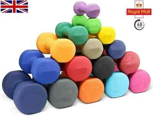 New Neoprene Dumbbell Home Weights Gym Fitness Sports Exercise Single - Pair UK - Picture 1 of 15
