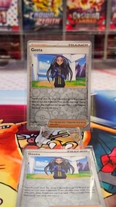 Tarjeta Pokémon JCC Geeta 188/197 llamas de obsidiana escarlata y violeta HOLO inverso - Imagen 1 de 2