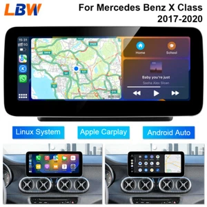 10.25'' Car Screen Carplay Linux Navi Stereo For Mercedes Benz X Class 2017-2020 - Picture 1 of 12