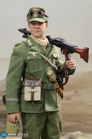 1:6 Scale DiD WWII German Africa Corps WH MG34 Gunner Bialas 12" Action Figure Cover