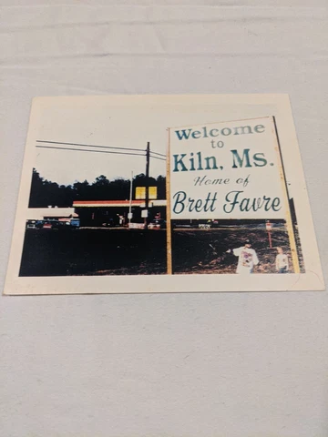 Welcome To Kiln, MS. Home Of Brett Favre Post Card. 1997. Not used. Print Cover