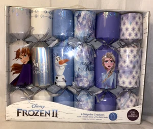 Disney Frozen II - 6 Surprise Crackers - Women's Socks Size 4-10  - Picture 1 of 3