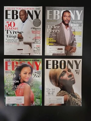 Ebony Magazine 2011 Lot Of 4 July Aug Sept Oct Tyrese Tyler Perry Zoe Mary J VF - Image 1 of 3