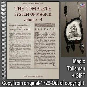 Antique Book Occult Esoteric Complete System of Magick Witchcraft Grimoire Black - Picture 1 of 24