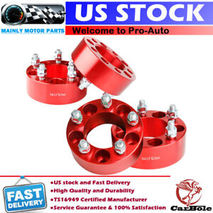 4pcs 2" 5 Lug Hubcentric Wheel Spacers Adapters 5x4.5 1/2"x20 For Jeep Wrangler