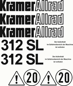 Sticker, aufkleber, decal - Kramer 312SL - Zdjęcie 1 z 1