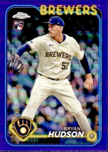 2024 Topps Chrome Update Series - Bryan Hudson #USC169 RC Purple Refractor /250 - Picture 1 of 2