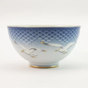 SCHALE PORZELLAN UND GOLD MÜNZE MÖWEN ROYAL COPENHAGEN BING&GROUNDAHL 571 - Bild 1 von 7