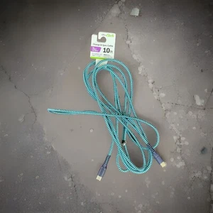 Cell Candy - USB-C To USB-C Charge Sync Cable - Blue- 10 Feet - Picture 1 of 2