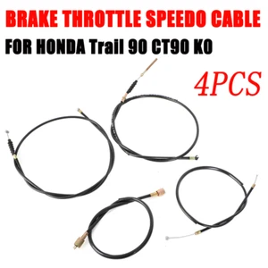 4X für Honda Trail 90 CT90 K0 1966 1967 1968 Bremse Gaszug Tacho Seilzug Satz - Bild 1 von 10