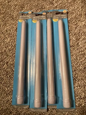 Luminessence Flameless LED Taper Candles 10¼" 240 hours Flickering Flame - 4pc - Image 1 of 2