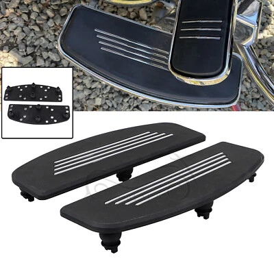 Front Rider Insert Floorboard Footboard Pad For Harley Electra Glide Softail CVO - Image 1 of 4