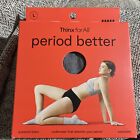 Thinx For All Period Better. Briefs / Large / Grey / Super. Brand New