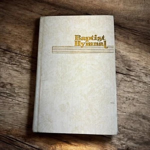 Baptist Hymnal Hardcover 1975 White Gold Letters Vintage Church Music Book - Picture 1 of 8