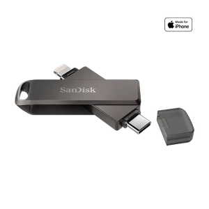 SanDisk 256GB iXpand Flash Drive Luxe, for iPhone and iPad - SDIX70N-256G-GG6NE - Picture 1 of 3