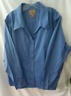 WESTBOUND GOLD LABEL BLUE BUTTON-UP SHIRT BLOUSE PLUS SIZE 24W NON-IRON CAREER 