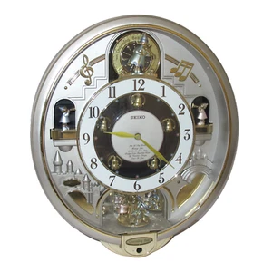 Seiko Melodies In Motion Musical Charming Bell - Clock Works - QXM321SRH READ! - Picture 1 of 9