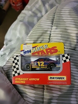 1994 Matchbox Superstars 12 Blue Straight Arrow Racing Bobby Allison B1 - Image 1 of 4