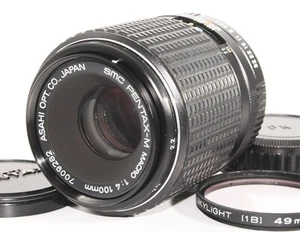 [Exc+5] Pentax SMC PENTAX-M MACRO 100 mm f/4 MF Nahaufnahmeobjektiv K-Mt aus Japan - Bild 1 von 14