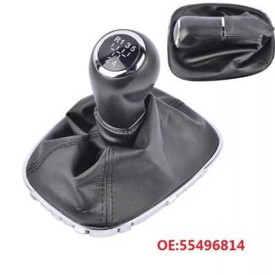 Manguito de cambio palanca de cambios para Vauxhall Adam Corsa E 5 velocidades 55496814 negro - Imagen 1 de 4