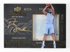 2013 UD Black Lustrous Signatures Gold 1/25 Reggie Bullock #58 Rookie Auto RC