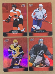 4x 2020-21 Tim Hortons Red Die Cut Ovie, Malkin, Giroux & Vasi #DC-4, 15, 27, 47 - Picture 1 of 2