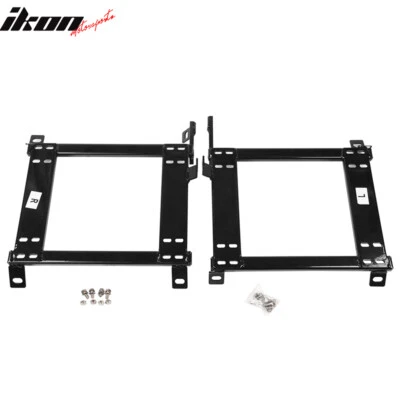 Fits 08-11 Subaru Impreza WRX STI GC GD Pair Racing Seat Brackets Mount Steel - Image 1 of 4