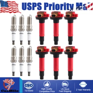 6Pack Ignition Coils & Spark Plugs For Ford F150 Explorer Lincoln 3.5L V6 UF646 - Picture 1 of 20