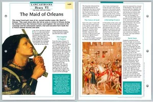 The Maid Of Orleans - 1429 Lancastrians Atlas Kings & Queens Of GB Maxi Card - Picture 1 of 1