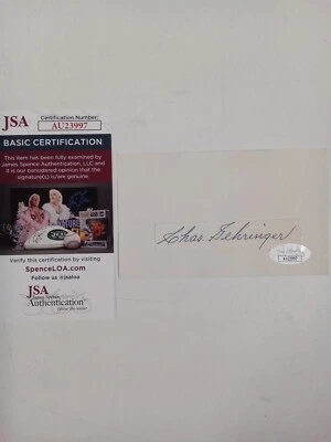 Charlie Gehringer Signed Paper/Cut JSA -* # - Image 1 of 4