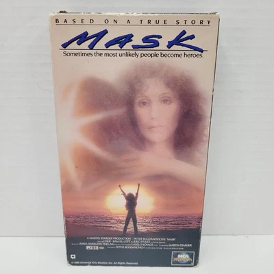 Mask VHS 1985 Movie Tape Drama Eric Stoltz Cher Sam Elliot (1993) Foto 1 de 4