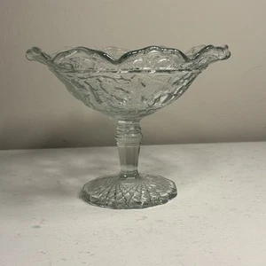 Antique EAPG Indiana Glass Bird & Strawberry Compote Candy Dish 6 in Tall - Picture 1 of 5
