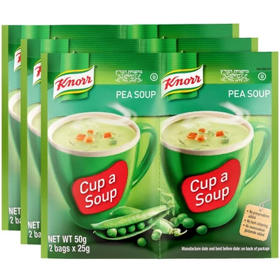 Mezcla de sopa de guisantes 1,52 oz (paquetes de 3 X2 para 6 bolsas en total) | Deliciosa, cálida y lista  Foto 1 de 4