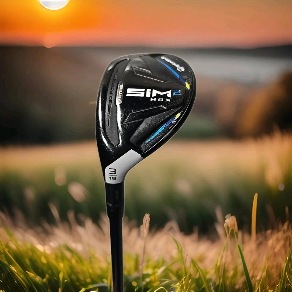 LH Taylormade Sim 2 max 3 hybrid 19° Golf Club Regular flex Graphite 41" UPC 253 - Image 1 of 4