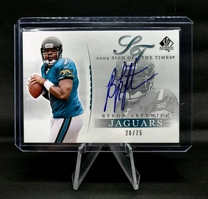 2003 SP Authentic Sign of the Times 20/75 Byron Leftwich #BL RC Auto Mint! - Picture 1 of 2