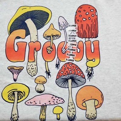 Mushroom T Shirt Mens XL TG Nature Groovy Hippie NWT Foraging Tee - Image 1 of 4