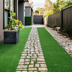 AplusChoice 50'x1' Artificial Grass Paver Turf Strip 1.38"H Landscape Walkway - Bild 1 von 9