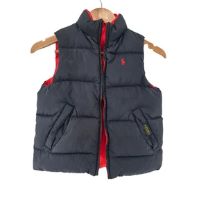 Polo Ralph Lauren Kinder Wende Puffer Weste Navy Rot Gr. 5 Daunenfüllung * - Bild 1 von 6