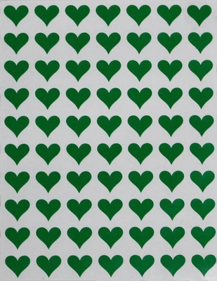 Mini pegatinas de corazones para decoración etiqueta de colores de 1/2 pulgada corazones para artes, artesanía Foto 1 de 4