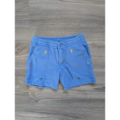 Polo Ralph Lauren Kids Cornflower Blue Pony Cotton Shorts Embroidered Logo 2T - Image 1 of 4