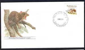 1981 Australia Post Animal Souvenir Cover - Quoll Cachet & Tasmanian Tiger - Picture 1 of 2