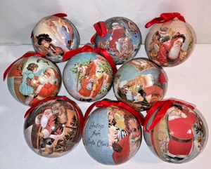 Lot 9-3’’ Vintage Pappmaché Weihnachtsschmuck viktorianischer Weihnachtsmann 1995 Urlaub - Bild 1 von 3