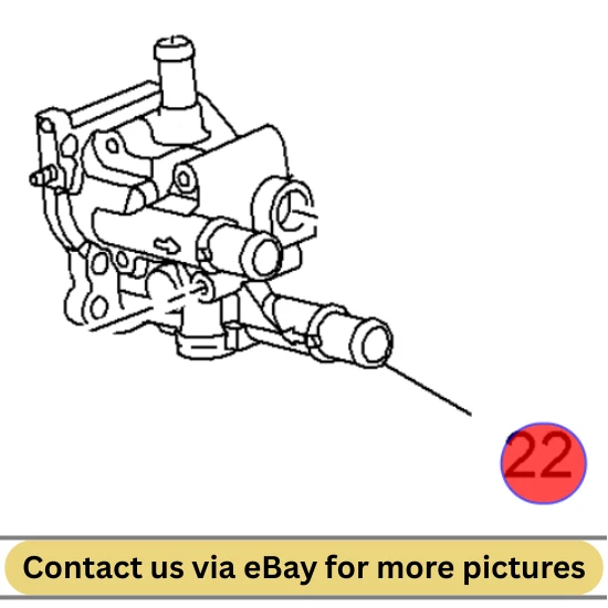 Chevrolet Cruze 2010 conjunto de carcasa termostato usado OEM 96984103 Foto 1 de 4