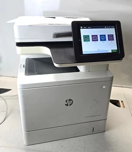 HP LaserJet Enterprise MFP M577 Printer B5L46A - Work Great - No Toner - Picture 1 of 13