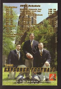 2002 LaSalle Explorers Football Magnet Schedule Coke MAAC - Picture 1 of 1