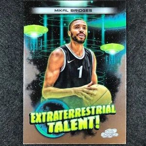2023-24 Topps Cosmic Chrome MIKAL BRIDGES Extraterrestrial Talent Base #3 - Picture 1 of 1
